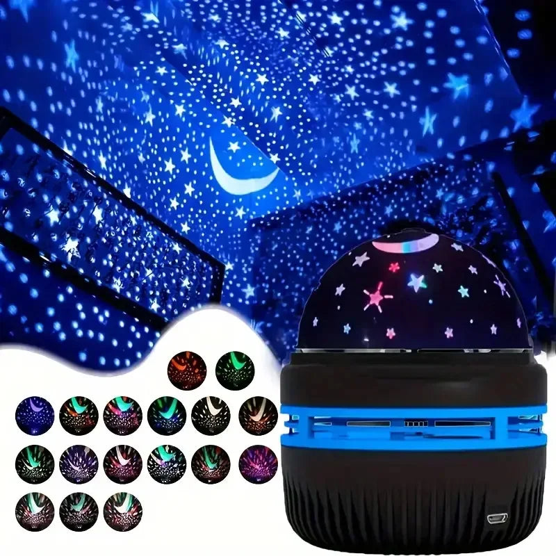 Projetor LED Céu Estrelado – Transforme Qualquer Ambiente em um Espetáculo de Luzes