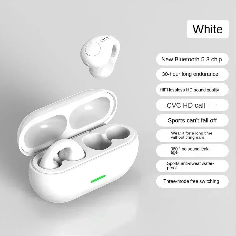 Fone de Ouvido T75 Condução Óssea Bluetooth 5.3 – Liberdade, Conforto e Segurança para Seus Treinos