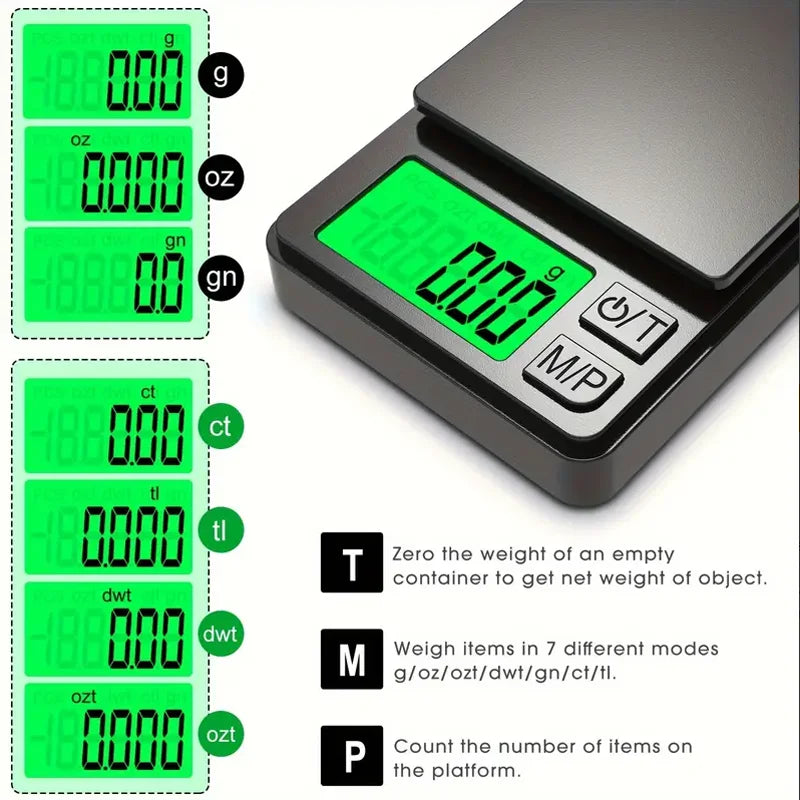 Balança Digital de Precisão 1000g x 0,1g – Mais Precisão para Sua Cozinha