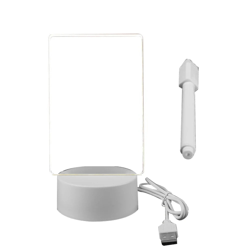 Luminária LED com Quadro de Mensagens – Ilumine, Organize e Personalize Seu Espaço