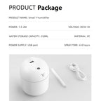 Umidificador de Ar USB 250ml com Difusor de Aromas e Luz LED