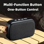 Caixa de Som Bluetooth Portátil 5.0 – Som de Qualidade para Todos os Momentos