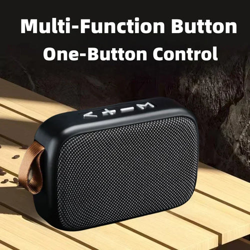 Caixa de Som Bluetooth Portátil 5.0 – Som de Qualidade para Todos os Momentos