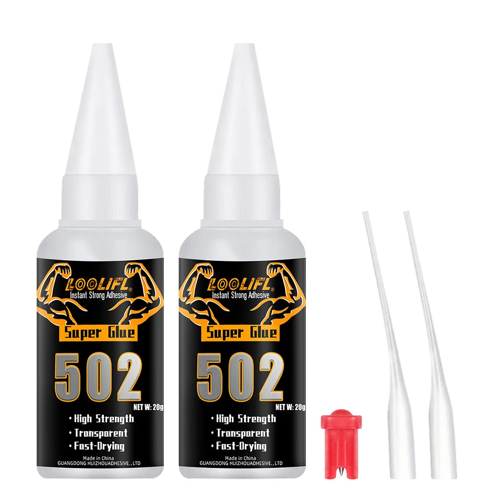 Cola Instantânea 502 Super Glue 20g – Fixação Forte e Secagem Rápida