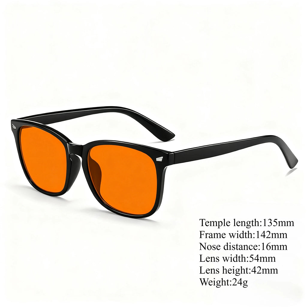 Óculos com Lentes Vermelhas para Bloqueio de Luz Azul