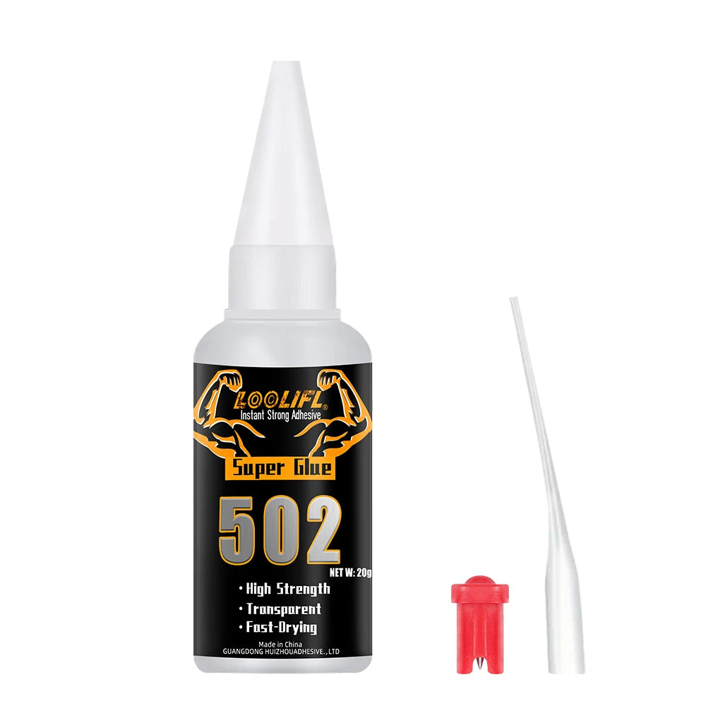 Cola Instantânea 502 Super Glue 20g – Fixação Forte e Secagem Rápida