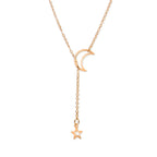 Colar Choker Lua & Estrela Dourado – Elegância na Simplicidade