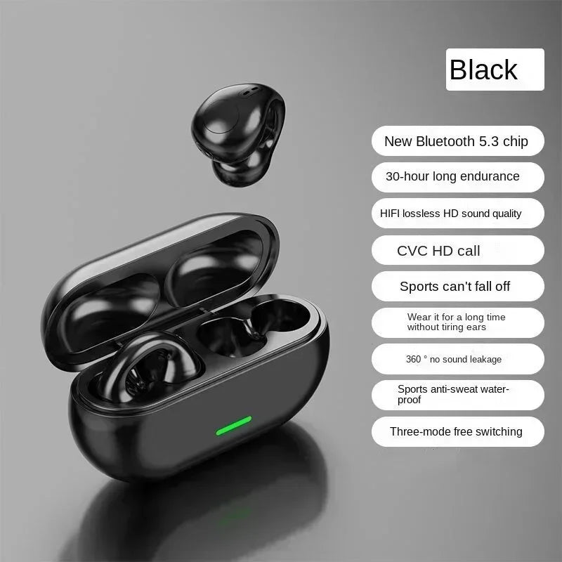 Fone de Ouvido T75 Condução Óssea Bluetooth 5.3 – Liberdade, Conforto e Segurança para Seus Treinos