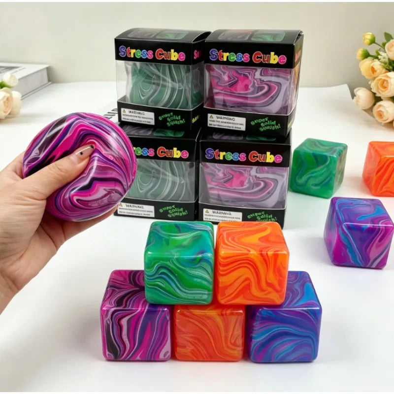 Cubo Sensorial Antiestresse com Gel – Relaxe, Foque e Divirta-se