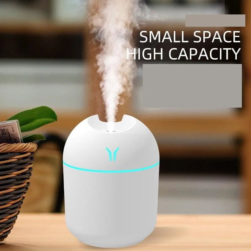 Umidificador de Ar USB 250ml com Difusor de Aromas e Luz LED