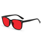 Óculos com Lentes Vermelhas para Bloqueio de Luz Azul