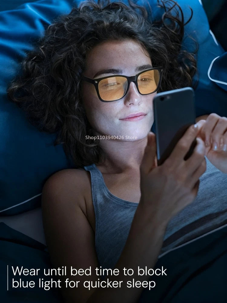 Óculos com Lentes Vermelhas para Bloqueio de Luz Azul