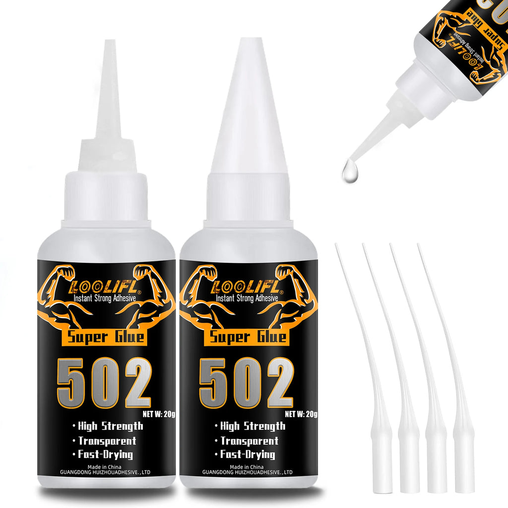 Cola Instantânea 502 Super Glue 20g – Fixação Forte e Secagem Rápida