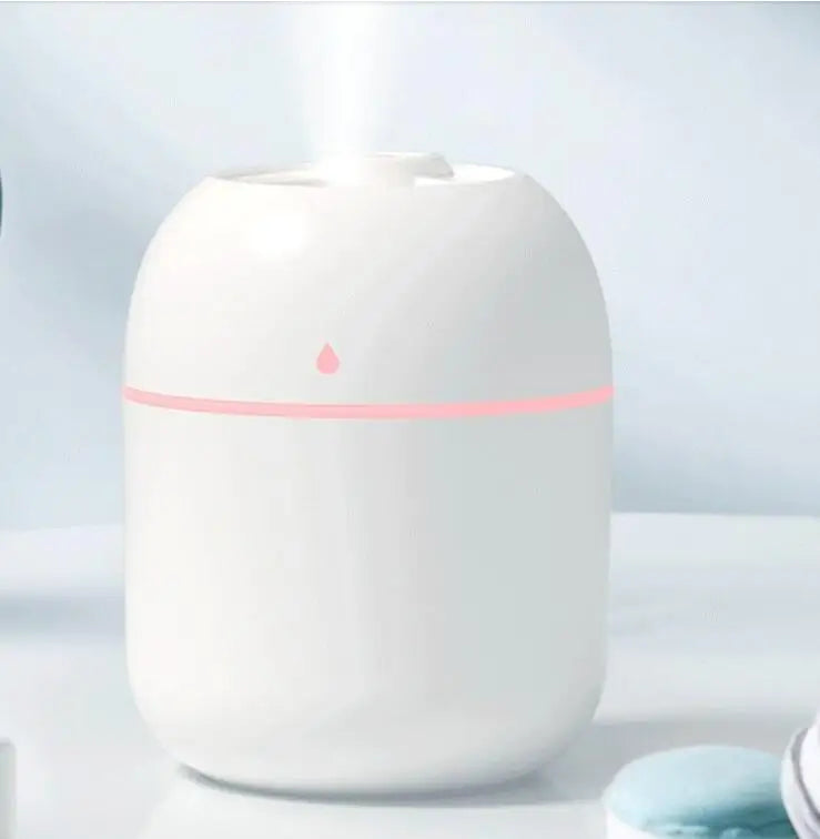 Umidificador de Ar USB 250ml com Difusor de Aromas e Luz LED