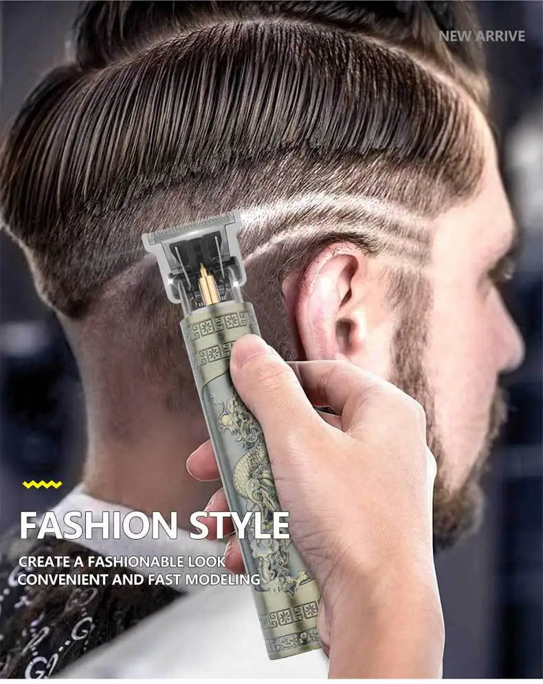 Máquina de Corte Retrô T9 – Precisão Profissional para o Seu Dia a Dia
