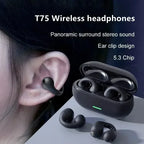 Fone de Ouvido T75 Condução Óssea Bluetooth 5.3 – Liberdade, Conforto e Segurança para Seus Treinos