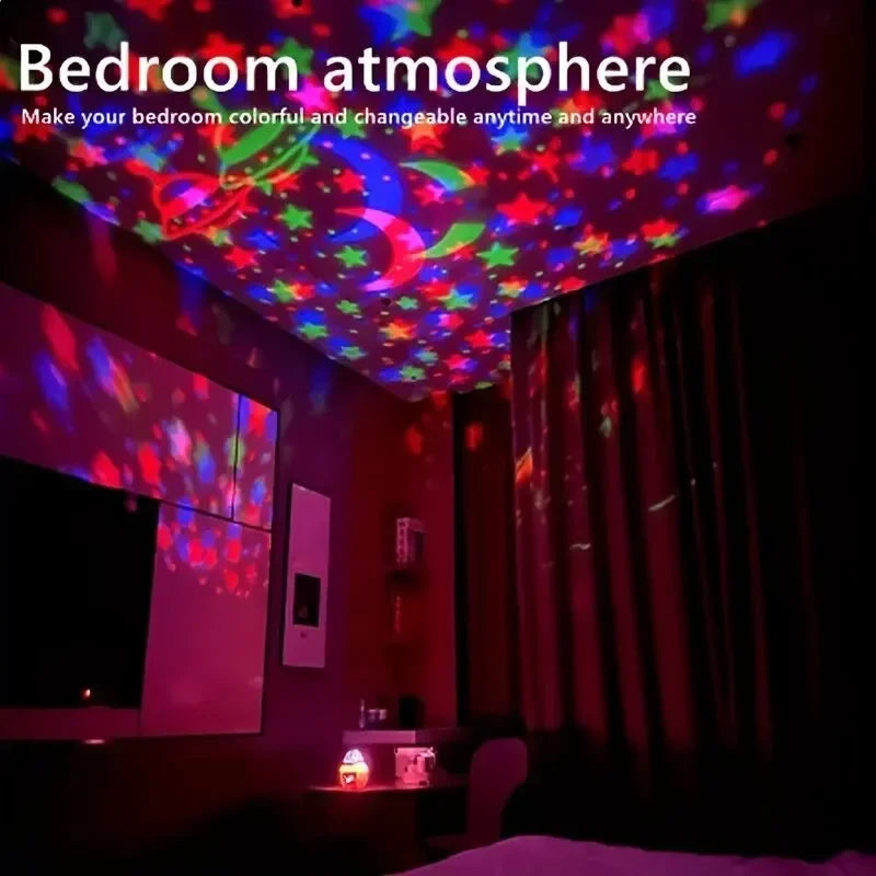 Projetor LED Céu Estrelado – Transforme Qualquer Ambiente em um Espetáculo de Luzes