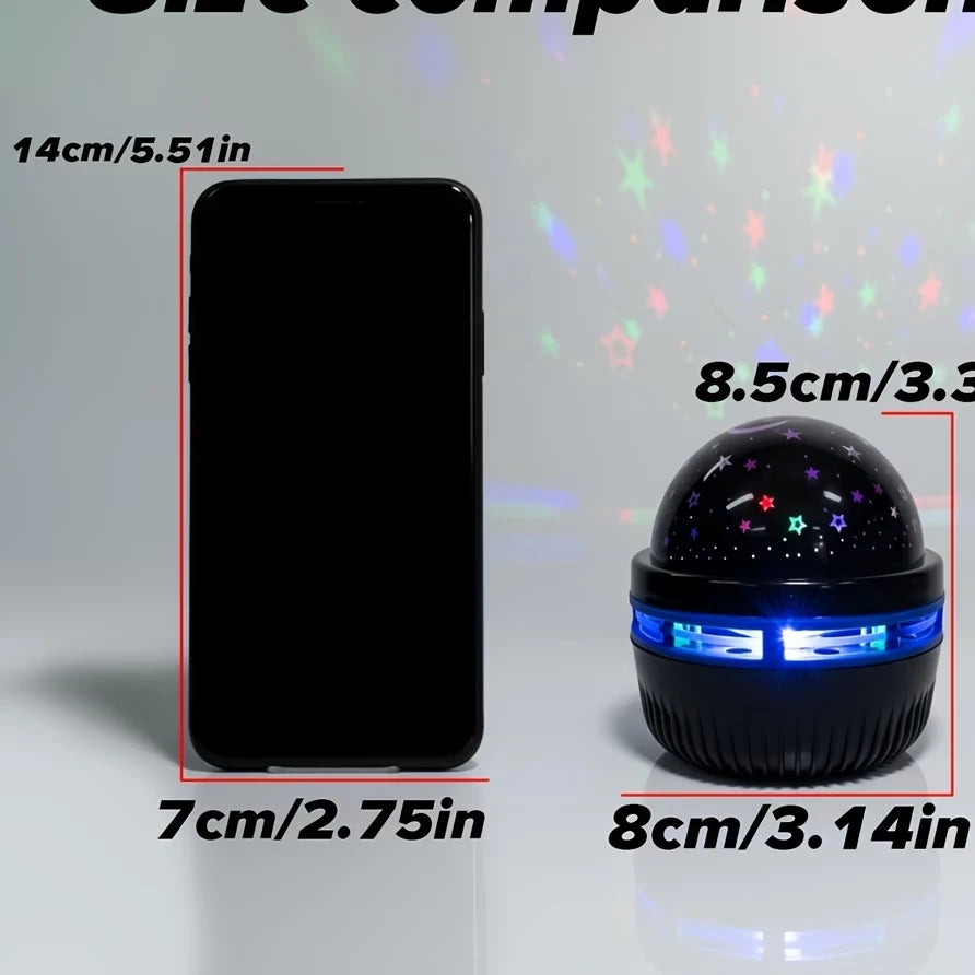 Projetor LED Céu Estrelado – Transforme Qualquer Ambiente em um Espetáculo de Luzes